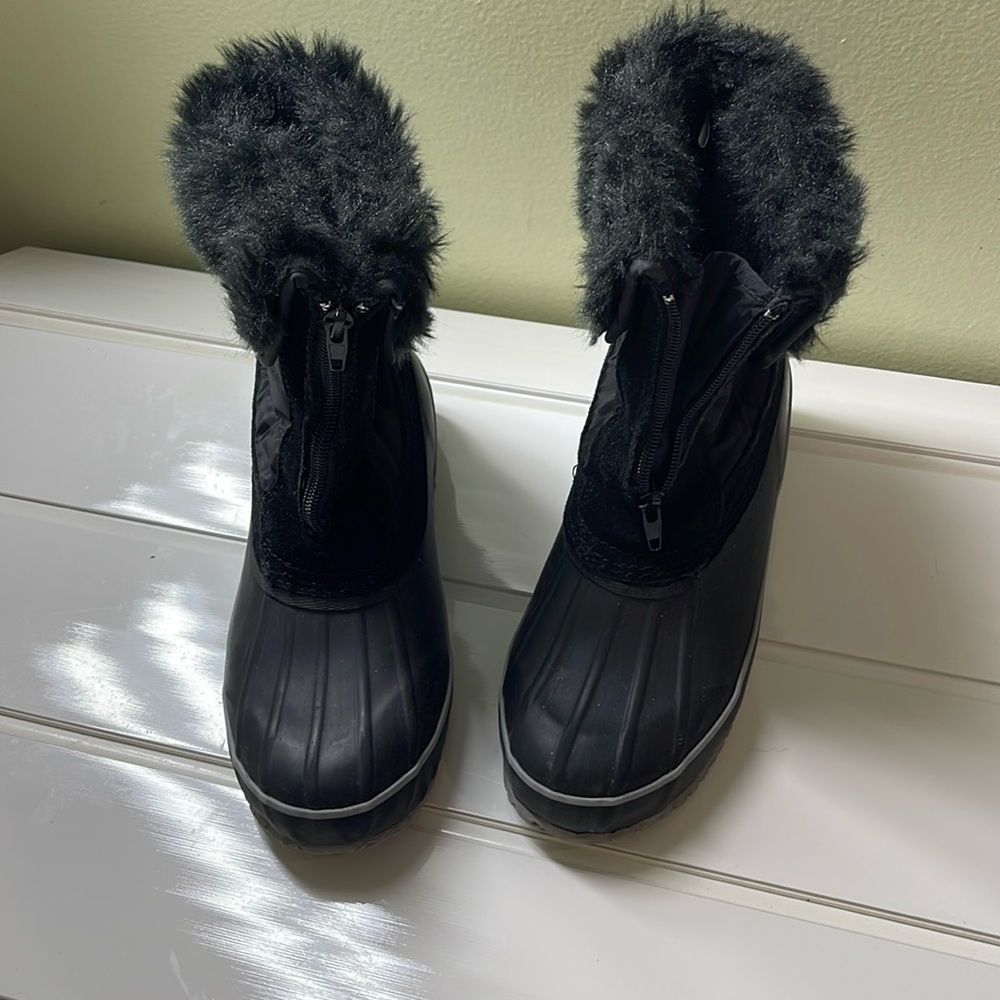 Women's ARCTIC PLUNGE Winter Duck Boots Sz 6.5 Fur Lined Rubber